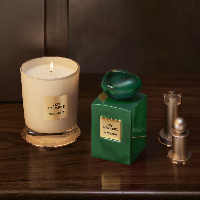 ARMANI/PRIVE VERT MALACHITE & KERZE DUO