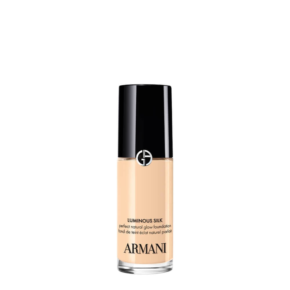 A bottle of Armani LUMINOUS SILK PERFECT NATURAL GLOW FOUNDATION.